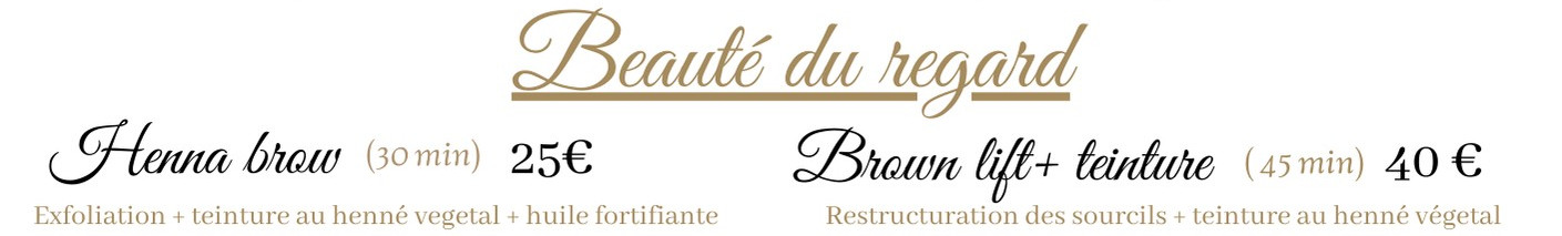 beauté du regard tarif